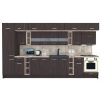 Bucatarie BIGMAR 390 B Wenge / Decor 8548